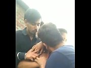Desi College girl boobs pressed  by her friends