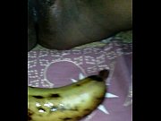 Tamil girl play with banana