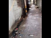 An Indian woman and man fucks in the street